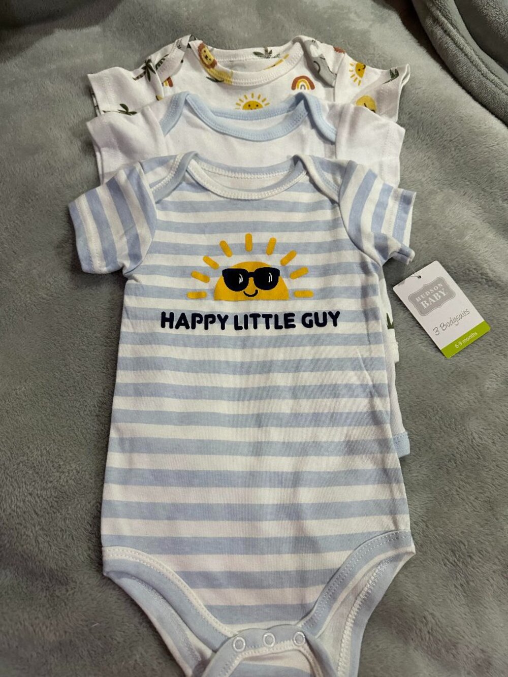NWT Hudson Baby Bodysuits 6-9 months